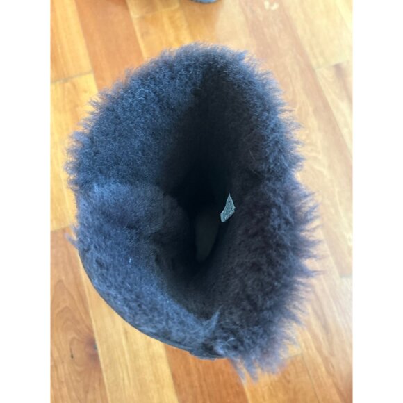 UGG Bailey Button Triplet II Tall Boots Women’s 10 Chocolate Brown Suede Fur - Picture 11 of 16